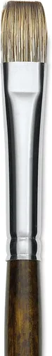 Vista 5 de Silver Brush Limited 26022 Monza Bright - Brocha para pinturas al óleo y acrílicas, tamaño 2, mango largo Long Handle, Fine Point Stiff Synthetic