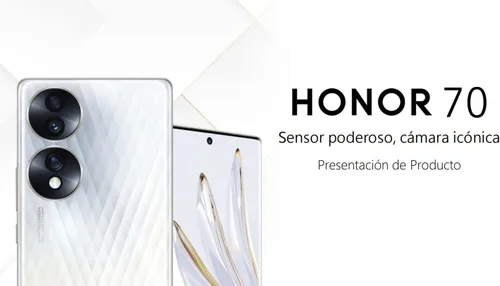 Vista 2 de Honor 70 5G+LTE Dual-SIM 256GB ROM + 8GB RAM FNE-NX9 Teléfono inteligente 5G desbloqueado de fábrica (cristal plateado)