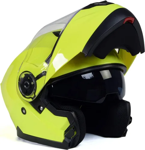Vista 17 de Milwaukee Helmets Avanzados cascos modulares de motocicleta de cara completa para motorista con visera desplegable - XS