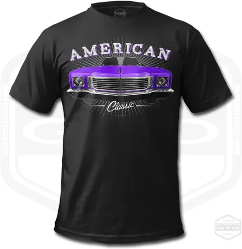 Vista 6 de 1972 Monte Carlo Tribute - Camiseta para hombre, color negro, idea de regalo para fanáticos del coche americano S-6XL Fabricado en Estados Unidos