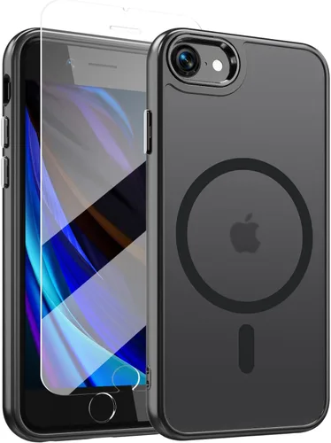 Vista 117 de WRJ Funda magnética mate para iPhone Air de 6.5 pulgadas, [compatible con Magsafe] [protección contra caídas de grado militar], delgada Negro