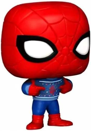 Vista 10 de Funko Pocket Pop! & Tee Marvel-Holiday Spiderman - Spider-Man - S - (S) - Marvel Comics - Camiseta - Ropa con minifigura de vinilo coleccionable
