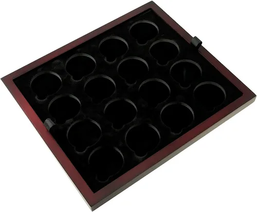 Vista 17 de Caja de exhibición de monedas de dos bandejas para cápsulas, certificadas, estilo losa o monedas de desafío, sin bandejas