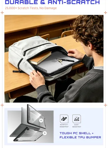 Vista 4 de SUPCASE Funda para MacBook Neo de 13 pulgadas 2026, modelo A3404 A18 Pro Negro