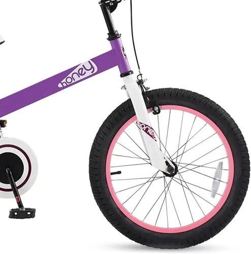 Vista 6 de Royalbaby Bicicleta Cubetube para niños de 3 a 9 años, bicicleta para niños pequeños de 12, 14, 16, 18 y 20 pulgadas, con ruedas de entrenamiento