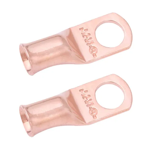 Vista 223 de SELTERM - 5 terminales de anillo resistentes para cable de batería, calibre 1/0 AWG, pernos de 1/2 pulgadas, terminales de calibre 0, ojales