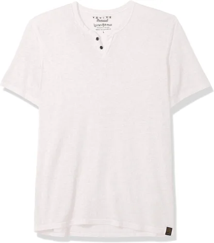 Vista 30 de Lucky Brand Venice Burnout - Camiseta de cuello con muesca y dos botones para hombre