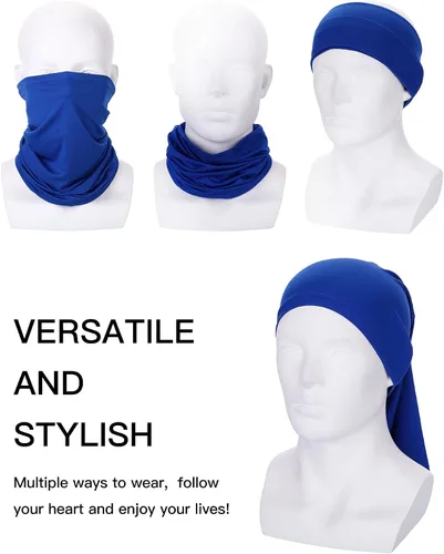 Vista 3 de 3 piezas de protección solar para hombre, bandana para el cuello, transpirable, ajustable, protector solar para exteriores, para pesca, ciclismo