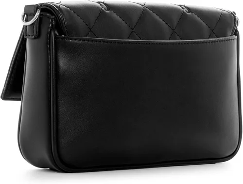 Vista 3 de GUESS Factory Markham - Bolso cruzado plegable, Estampado negro floral