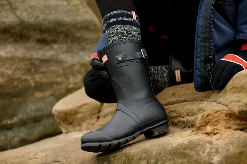 Vista 3 de Hunter - Botas de lluvia cortas para mujer
