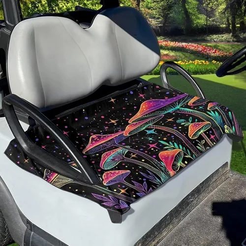 Vista 43 de Funda para asiento de carrito de golf, ligera, ajuste universal, accesorios para carrito de golf, fácil de instalar