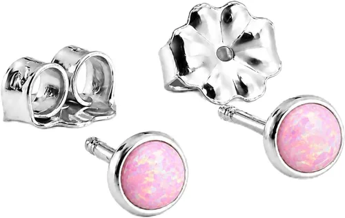 Vista 25 de Aretes pequeños de plata de ley para cartílago, tragus, hélix, múltiples piercings hipoalergénicos, piedra natal para mujer, juego de bisel