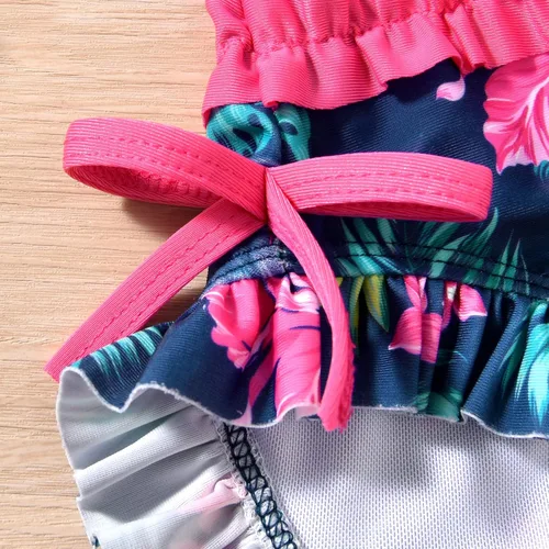 Vista 7 de Aalizzwell Traje de baño de una pieza de manga larga para bebés recién nacidos