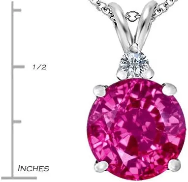 Vista 2 de Star K Collar con colgante redondo grande de plata de ley de 0.472 in