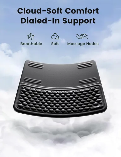 Vista 7 de Vaydeer Reposamuñecas para teclado, soporte de teclado con soporte de muñeca, elevador ergonómico de espuma viscoelástica suave para 60% -65%