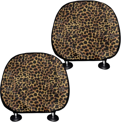 Vista 14 de Funda universal para reposacabezas de auto con estampado de vaca azteca, girasol, 2 piezas, funda universal para reposacabezas de asiento