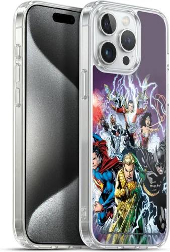 Vista 128 de Head Case Designs Funda de gel con licencia oficial de la Liga de la Justicia DC Comics #10 Darkseid War Comic Book Cover