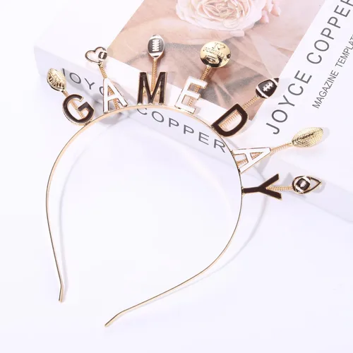Vista 2 de PHALIN Diadema para el día del partido, para mujer, con diamantes de imitación esmaltados, para el día del partido, accesorios para el cabello