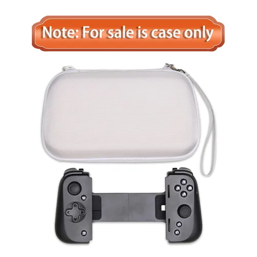 Vista 7 de LTGEM EVA Hard Case for Razer Kishi V2 Mobile Gaming Controller - Travel Protective Carrying Storage Bag (White)