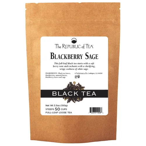 Vista 19 de The Republic of Tea, Té negro Brambleberry, 36 bolsas de té