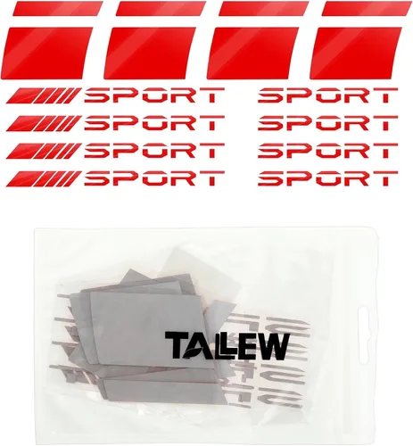 Vista 8 de 12 piezas de calcomanías reflectantes para llantas deportivas, emblemas deportivos autoadhesivos, calcomanías impermeables para llantas de carreras