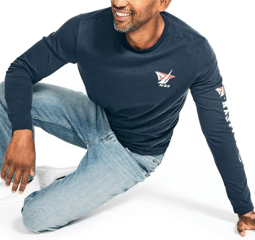 Vista 4 de Nautica Camiseta de manga larga estampada hecha de forma sostenible