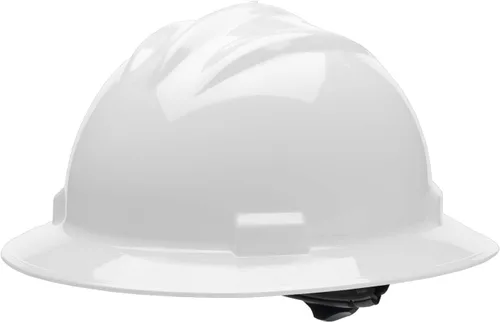 Vista 14 de Bullard Casco de seguridad de ala completa de 3 costillas con suspensión de trinquete de 4 puntos y almohadilla de algodón para cejas