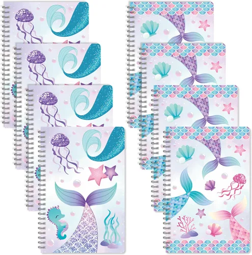 Vista 12 de B1ykin Cuadernos en espiral A5, 2 unidades, 50 hojas, 100 páginas, encuadernados con alambre, regalo de agradecimiento al profesor, cuaderno