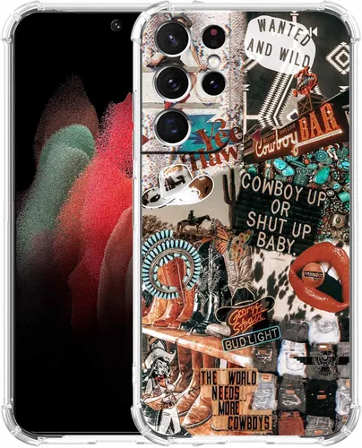 Vista 67 de Funda de collage estético para Samsung Galaxy S21, patrón de citas positivas, funda de TPU suave de moda compatible con Galaxy S21