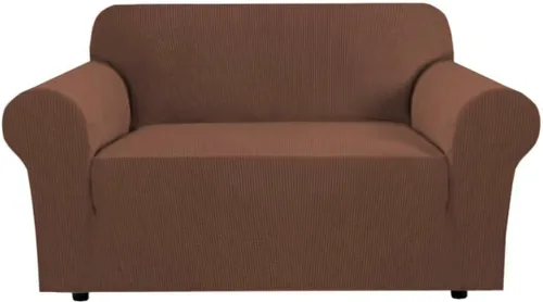 Vista 18 de H.VERSAILTEX Funda elástica para sofá, fundas suaves para muebles de 3 cojines, con tela jacquard gruesa a cuadros con parte inferior elástica, sofá