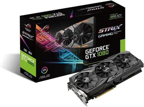 Vista 6 de Tarjeta gráfica Asus GeForce GTX 1080 8GB ROG STRIX OC, STRIX-GTX1080-O8G-GAMING.