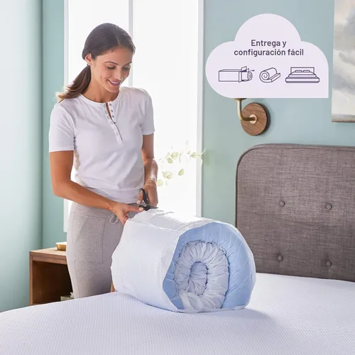 Vista 7 de Sleep Innovations Top de colchón enrevesado, color blanco. completo, Blanco, King