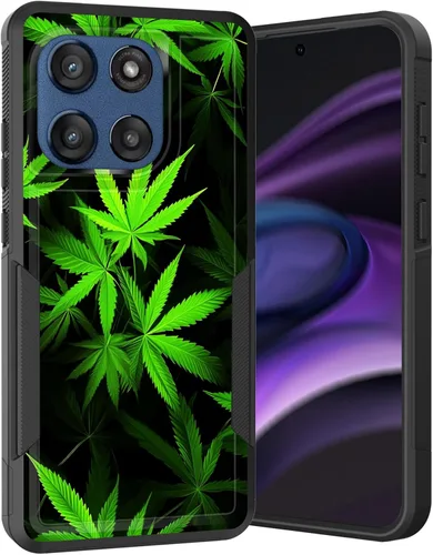 Vista 253 de para Moto G Play 4G 2024, funda de dos capas híbrida resistente y a prueba de golpes, PC duro + silicona suave protectora para Motorola Moto G Play