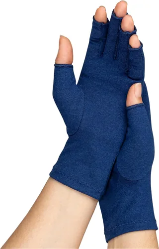 Vista 10 de GRACE & ABLE Guantes de compresión para artritis - Dedo abierto, mezcla de algodón, soporte de mano ligero y transpirable