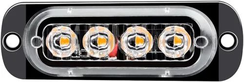 Vista 3 de Riloer 4 luces LED de advertencia superbrillantes de emergencia para remolques, camionetas, camiones, automóviles, SUV, RV, camionetas, etc. (rojo)
