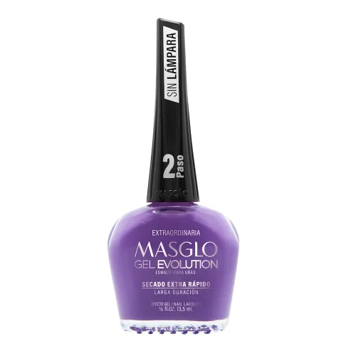 Vista 10 de MASGLO GEL EVOLUTION - Esmalte de uñas efecto gel, no requiere lámpara UV/Led, duración hasta 12 días, 1 pieza de color Gel sin necesidad de lampara