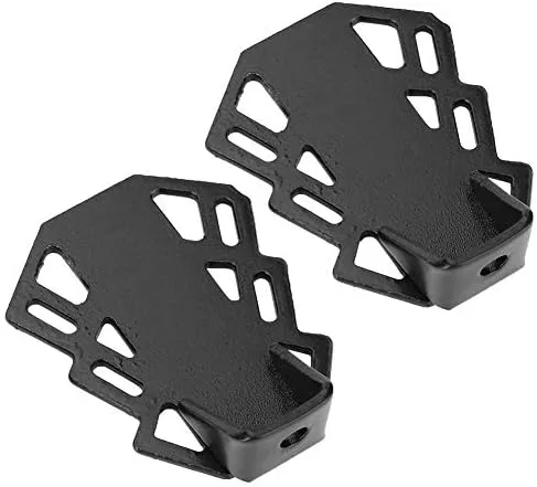 Vista 9 de VGEBY1 Pedal trasero de bicicleta, reposapiés trasero de bicicleta, reposapiés antideslizante de hierro con agujero de 0.197 in para bicicleta