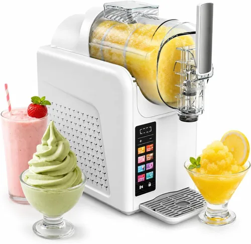 Vista 9 de Slushie Machine No Ice Needed, Screen Soft Serve Ice Cream & Slushy Maker, 68oz Self-Cleaning, 7 Preset Modes with Custom Texture Control – for Black