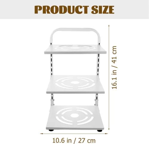 Vista 7 de Cabilock Gabinete Pot Rack Draining Pot Holder Cocina Gabinete Organización Fácil Instalar