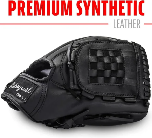 Vista 3 de KRTOYUST® Guante de béisbol Manoplas de cuero compuesto de alto rendimiento para adultos y jóvenes Manoplas de béisbol y sóftbol