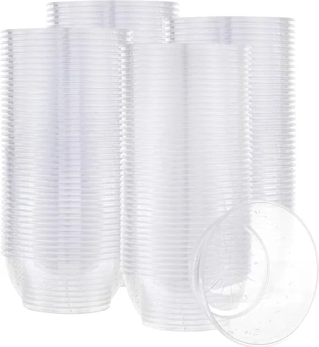 Vista 8 de PLASTICPRO Cuencos de plástico duro de 6 onzas para postre – Cuencos para helado de calidad premium desechables transparentes, paquete de 50
