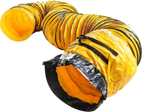 Vista 6 de MOUNTO Manguera flexible de conducto de PVC de 25 pies para ventilador de escape (12 pulgadas)