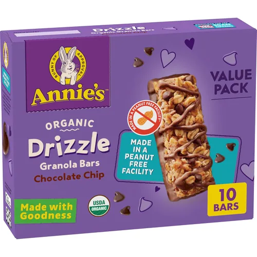 Vista 12 de Annie's Barras de granola masticables orgánicas, chispas de chocolate, 12 unidades (paquete de 6)