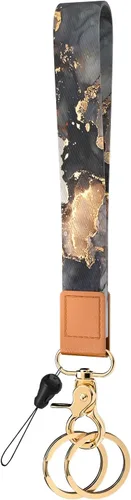 Vista 26 de Llavero de pulsera para mujeres y hombres, soporte para llavero, cordón de muñeca para llaves Animal