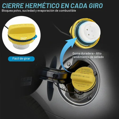 Vista 3 de Tapa de gasolina GT337 para Chevrolet Impala Equinox 2011-2017, Buick LaCrosse