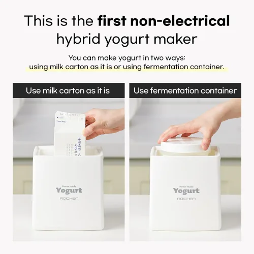 Vista 2 de ROICHEN MINEW YOGURT MAKER, YOGURT CASERO, HECHO EN COREA, NO ELÉCTRICO, FÁCIL HACER YOGURT