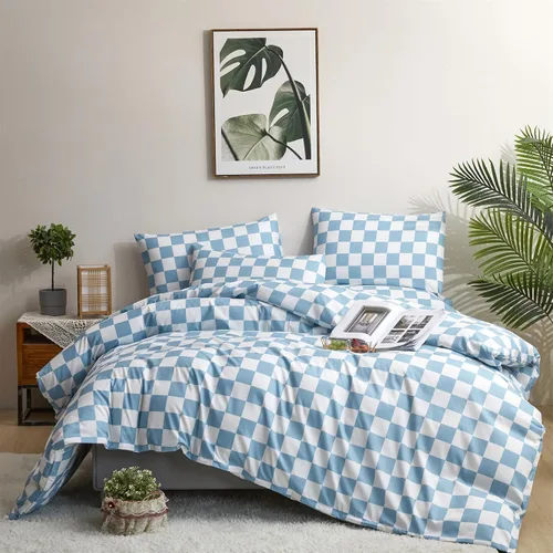 Vista 38 de Houseri Juego de Edredón de Terciopelo Azul Twin Azul Claro Esponjoso Juegos de Ropa de Cama Twin Azul Polvoriento Ropa de Cama de Franela Niños