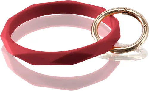 Vista 26 de Llavero pulsera de silicona para mujeres y niñas en forma de diamante