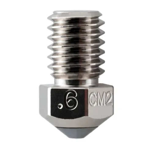 Vista 5 de Microswiss CM2 RepRap V5-V6 1.75 Boquilla para Prusa i3 MK2 / MK2S / MK3 / Mini - Núcleo de cobre - Punta de acero endurecido M2 - Rendimiento