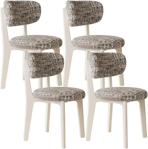 Vista 54 de YVYKFZD Solid Wood Dining Chairs, Armless Dining Room Chair Set, Upholstered Kitchen Chairs, Living Room Chair with Removable Fabric Seat Cushion